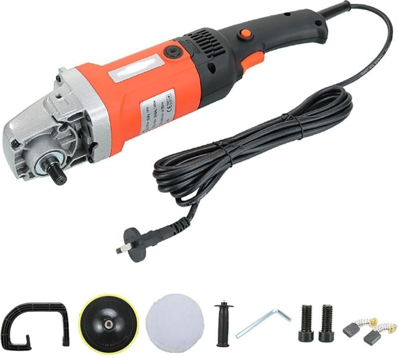 Poliermaschine, 1400-W-Autopoliermaschine mit 8 variablen Geschwindigkeiten, Leerlaufdrehzahl von 500 bis 3000 U/min, Po...