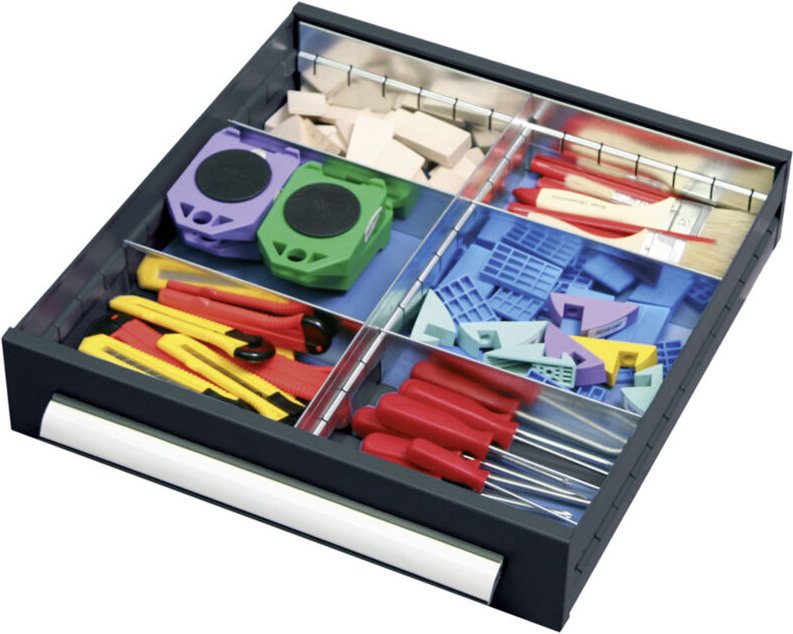 Zubehör Serie T-100/35, Einzelschublade 100 mm hoch, ral 7016 - Stumpf