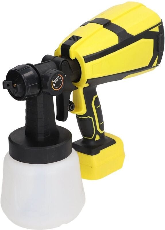 Elektrische Farbspritzpistole, lithiumbetrieben, kabellose Farbspritzgeräte mit einem 1000-ml-Behälter zum Lackieren von...