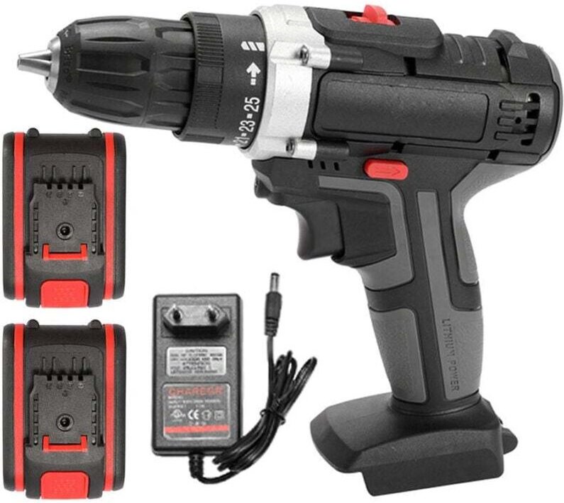 36V Akku-Bohrschrauber led Akku-Bohrschrauber-Set Variable Geschwindigkeit Elektrische Bohrmaschine Power Drill Familie ...