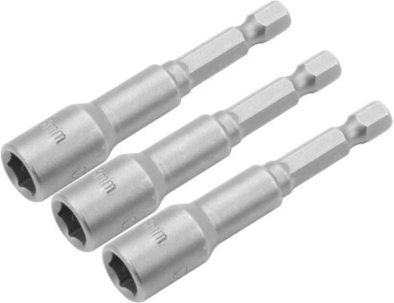 Satz mit 3 magnetischen Sechskant-Steckschlüsseln von Tolsen - 11 mm