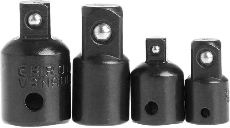 4-teiliges Ratschenadapter-Schlagschrauber-Set, Cr-V 1/4", 3/8", 1/2", Konverter-Antriebsreduzierer für pneumatische Sch...
