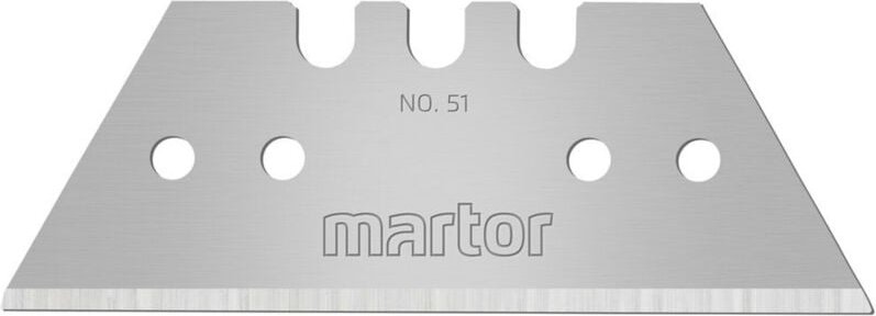 Trapezklinge 10 Stück Ersatzklingen Cuttermesser, Länge 53 mm - Martor