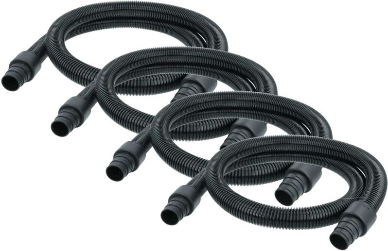 vhbw 4x Universal Ersatz Schlauch für gängige Staubsauger - Flexibel, 2 m schwarz, 32mm / 35 mm / 38 mm Rundanschluss