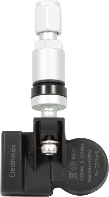 4 Reifendrucksensoren RDKS Sensoren Metallventil Silber für Hyundai Genesis GV80 08.2021-12.2021