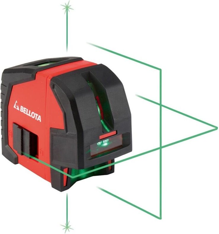 Bellota - Kruezlinienlaser 30m 2 Achs + Punkt,grün, Koffer und Halter