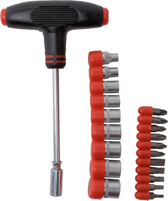 Trendline - Schraubendreher-Set Steckschlüssel 21-teilig, T-Griff