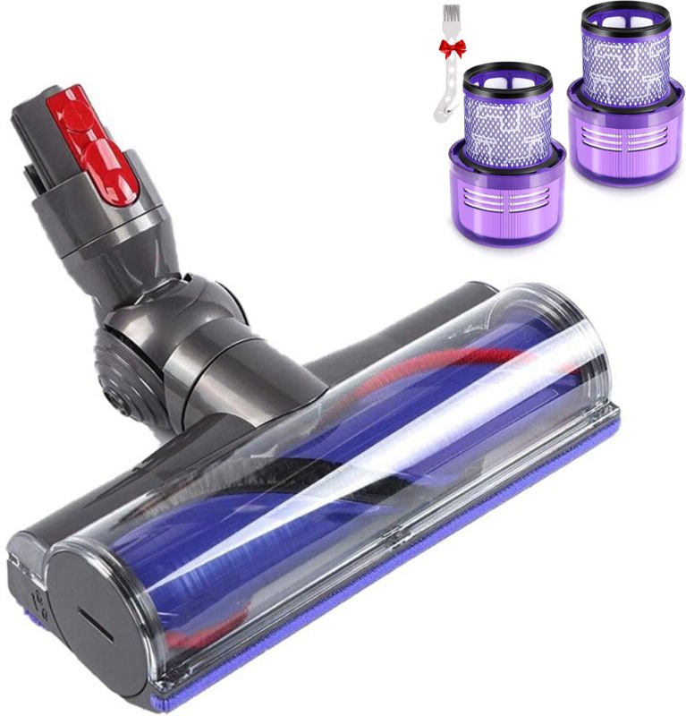 Motorbürste mit hohem Drehmoment und waschbare HEPA-Filter für Dyson V7 V8 V10 V11 V15 – 2 Stück im Lieferumfang enthalt...