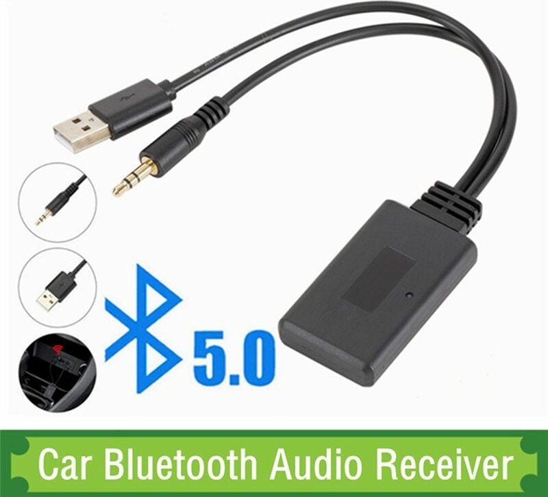 Tlily - Auto Wireless Bluetooth Musik Alle Modelle EmpfäNger Aux E92 für JieRui-BT 5908 Auxiliary Adapter