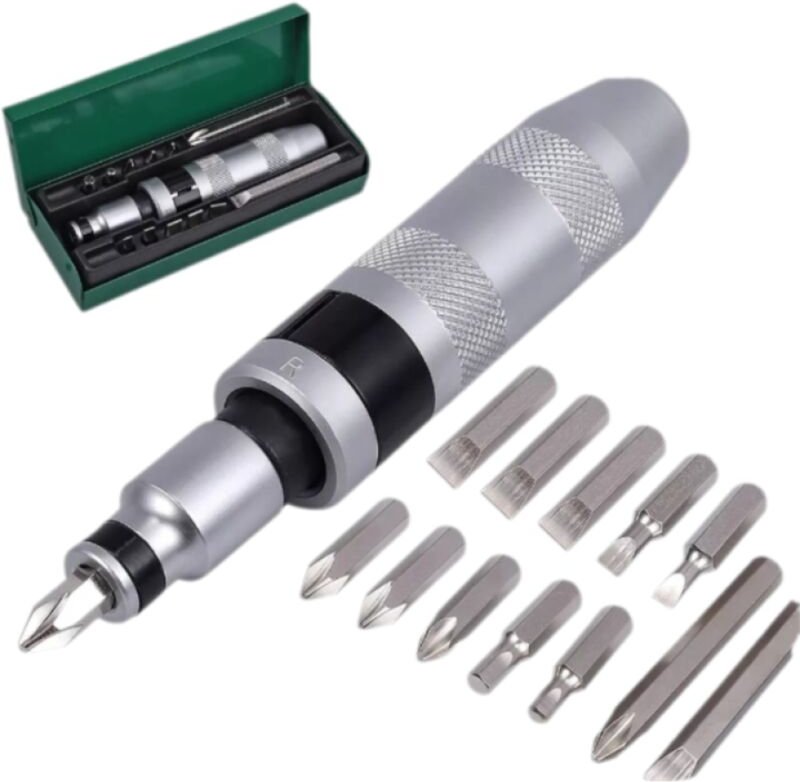 Schlagschrauber 13-teiliges 1/2" Impact-Schraubendreher-Set mit Kreuz-Bits für schwere Einsätze