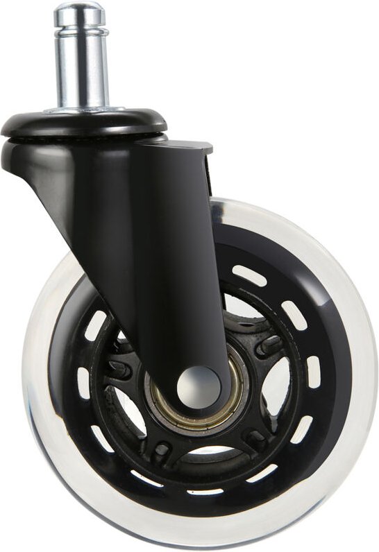 Mophorn - Bürostuhlrollen, 5er-Set, 7,6 cm (3 Zoll), robuste Lenkrollen für Hartholzböden und Teppiche, Tragkraft 59 kg,...