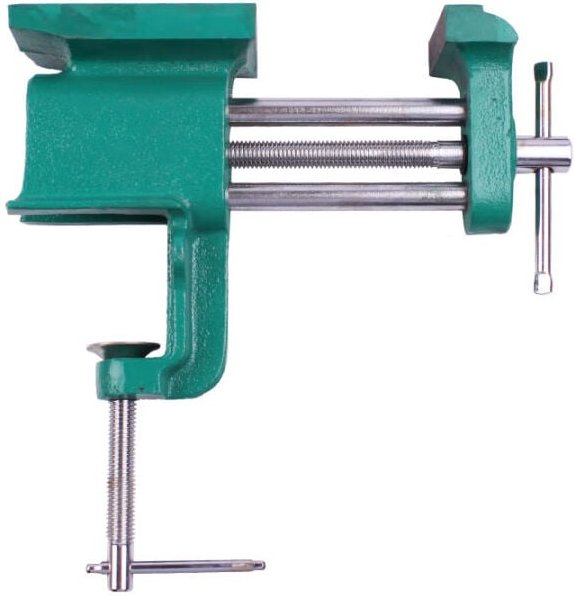 Schraubstock 65 mm, Universal Tischschraubstock Tragbar Bankklemme mit Amboss und Achse Fixieren von Werkstück für Holzb...