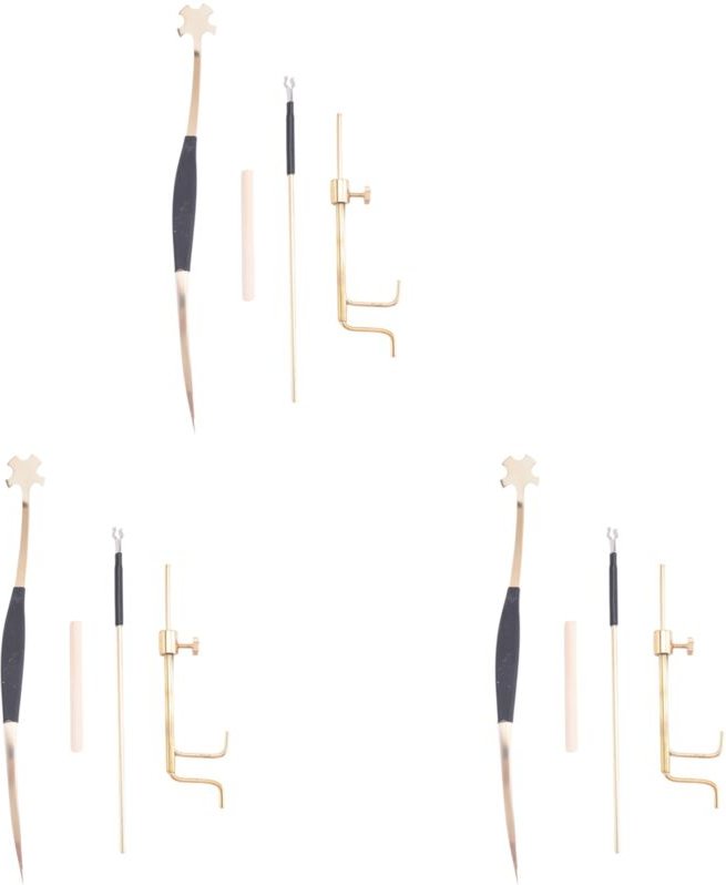 3X Geigenbauer-Werkzeugsatz für Violine Aus Messing Violinen-Klangpfosten-Set Klangpfosten-Installationswerkzeug, Repara...