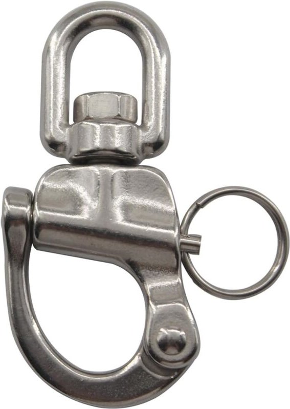 304 Edelstahl Schnellverschluss-Drehkarabinerhaken für Boot, Takelage, Yacht