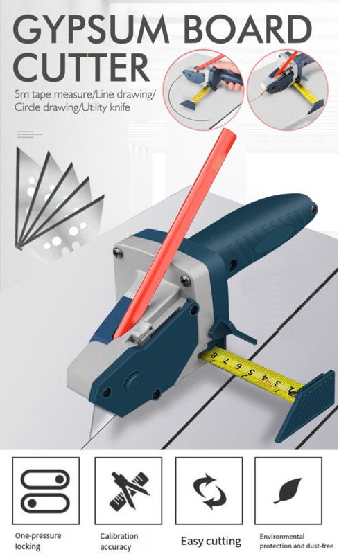 Schneidwerkzeug für Gipskartonplatten, Schneidwerkzeug mit Skala für Gipskartonplatten