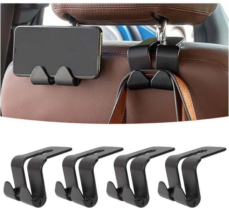 Stück Universal-Kopfstützenhaken für Autos, Autositzhaken, Multifunktionshaken für verschiedene Modelle, Einkaufen, Reis...