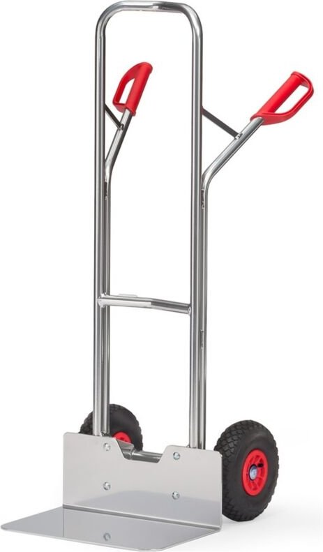 Alu-Stapelkarre, Lufträder 260 x 85 mm, Schaufelmaß 480 x 300 mm - Fetra