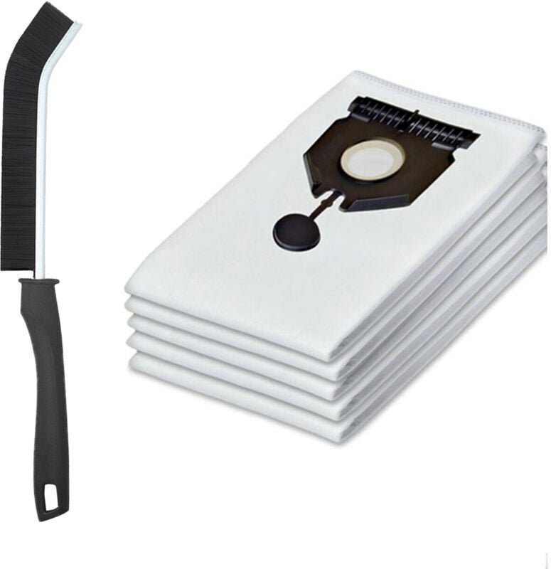 5 Staubsaugerbeutel für Kärcher 2.889-154.0 NT 30/1 30L. Eine zusätzliche Bürste ist als Geschenk enthalten. Bluedeer