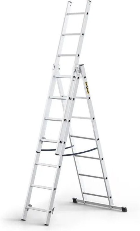 Awtools aluminiumleiter basic 3x7 stufen 150KG