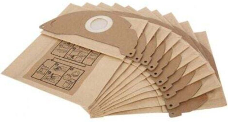 Packung mit 10 Ersatzstaubbeuteln für Kärcher Staubsauger WD2 MV2 WD2250 A2004 A2054 6.904-322.0