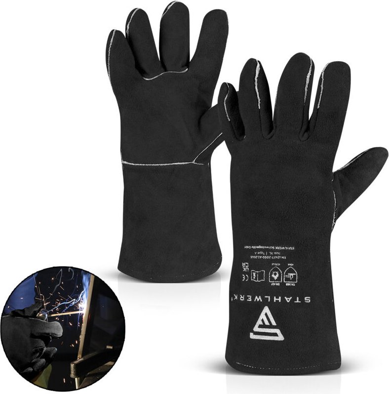 Stahlwerk - Schweißerschutzhandschuhe extra robuste Hitzeschutzhandschuhe