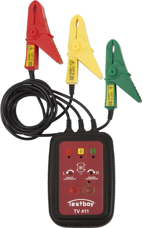 Testboy TV 411 Drehfeldmessgerät CAT III 600 V LED