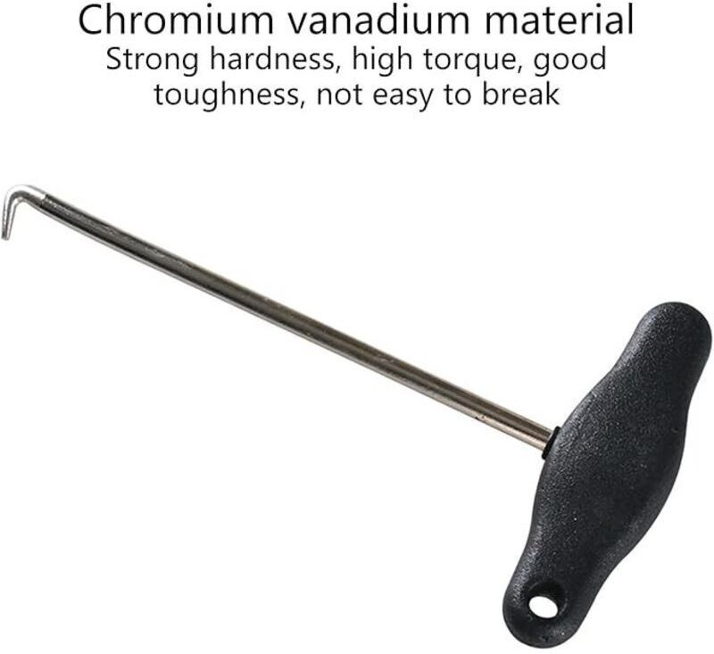 15,5 cm x 8,2 cm Schiebehaken mit T-Griff für Fahrzeugdemontage, Auto-Abschlepphaken, Reparaturteil