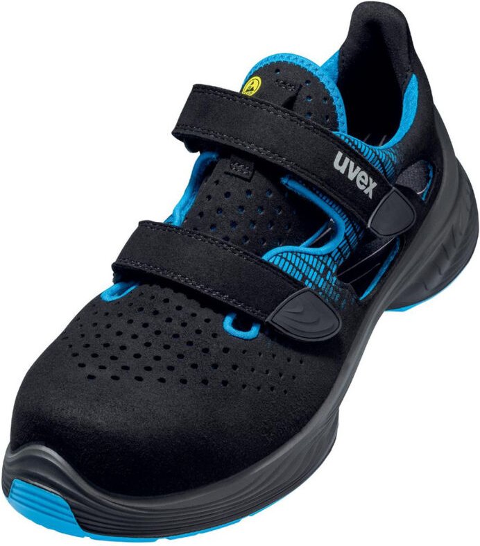 uvex 1 G2 Sandalen S1 blau, schwarz Weite 11 Gr. 37