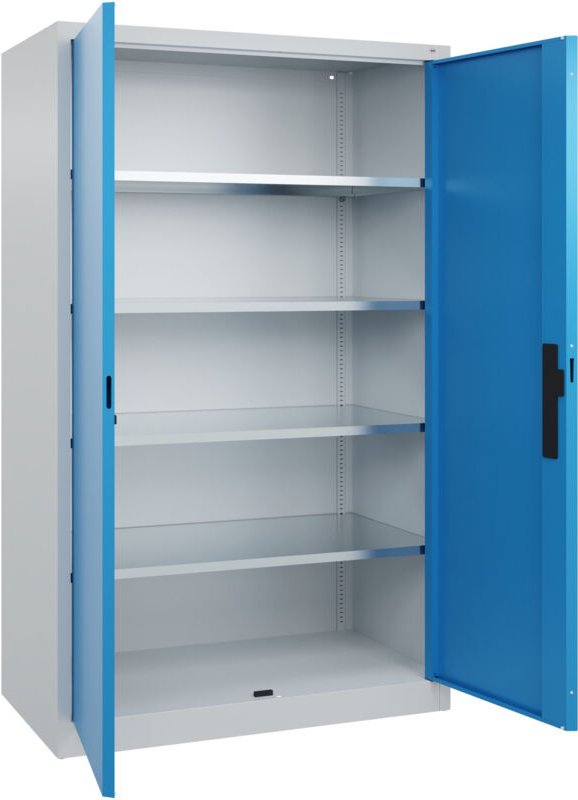 C+p Flügeltürenschrank Serie 89, 1950x1200x600mm, 7035/5012