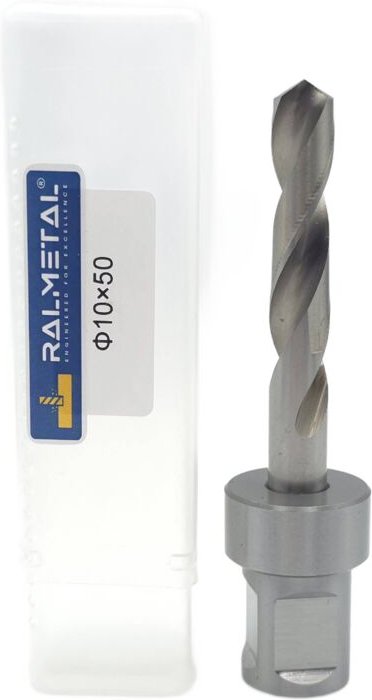 HSS-Spiralbohrer mit Weldon-Halterung 10 x 50 mm