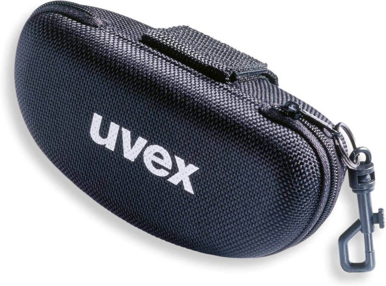 Uvex - Brillenetui Hartschale schwarz speziell für gekrümmte Bügelbr 9954.600