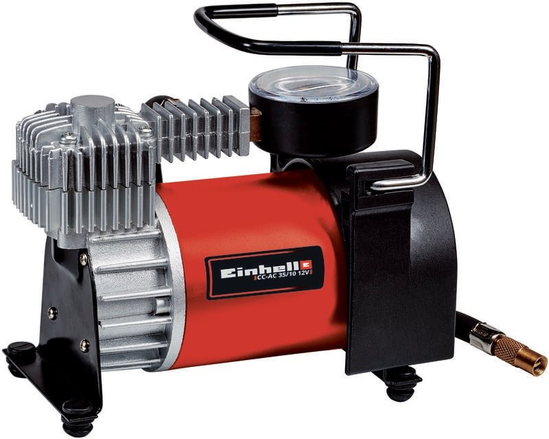 Auto Kompressor cc-ac 35/10 12 v (max. 8 bar, 35 l/min Abgabeleistung, Anschluss über Zigarettenanzünder, Manometer, ink...