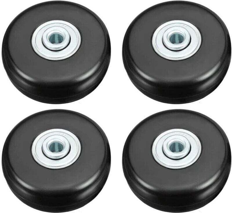 Kofferrolle, Gepäckkoffer-Reparaturrolle, strapazierfähig, 50 mm, stummes Gummi, universelles Schwenkrad, Ersatztranspor...