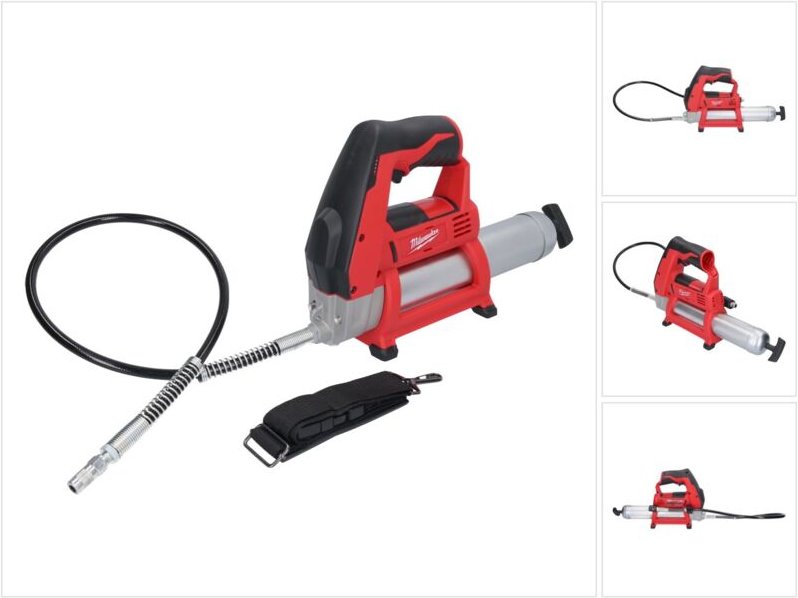 Milwaukee M12 GG-0 Akku Fettpresse 12 V 562 bar Solo - ohne Akku, ohne Ladegerät
