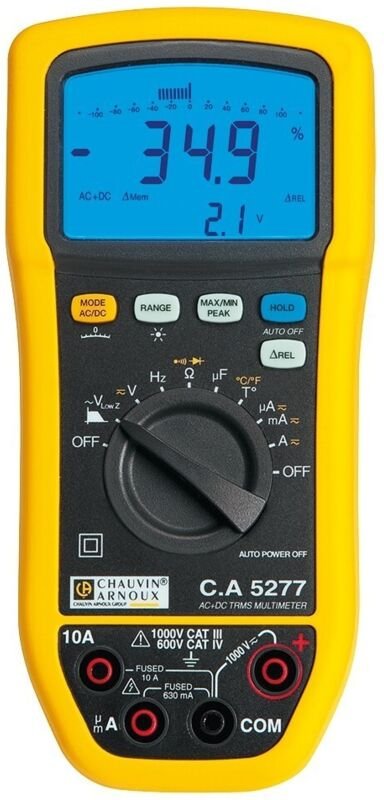 Chauvin Arnoux C.A 5277 Hand-Multimeter digital Spritzwassergeschützt (IP54) CAT III 1000 V, CAT IV