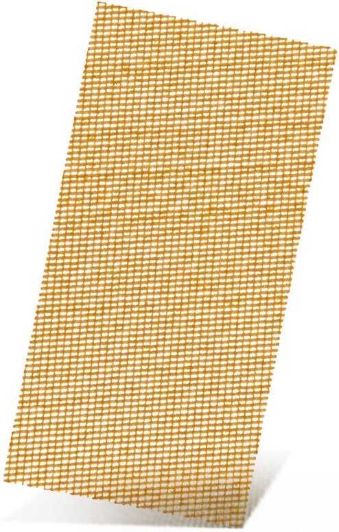 MENZER Ultranet Klett-Schleifgitter, 230 x 115 mm, f. Schwingschleifer, Weißes Edelkorund (25 Stk.) K60