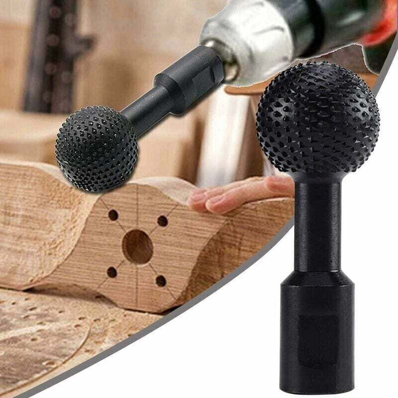 Fräskopf, Rotationsentgrater, Holzschnitz- und Polierkopf für Winkelschleifer (10 mm Durchmesser), 1 Stück