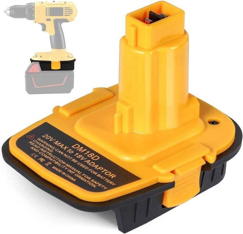 DM18D DCA1820 Akkuadapter mit USB für Dewalt 20V/18V und Milwaukee M18 18V Lithium-Akku DCB204 DCB205 Konverter für Dewa...