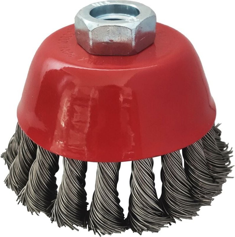 KS Tools Rostfreie Stahldrahttopfbürste 0,5 mm, Ø 90 mm