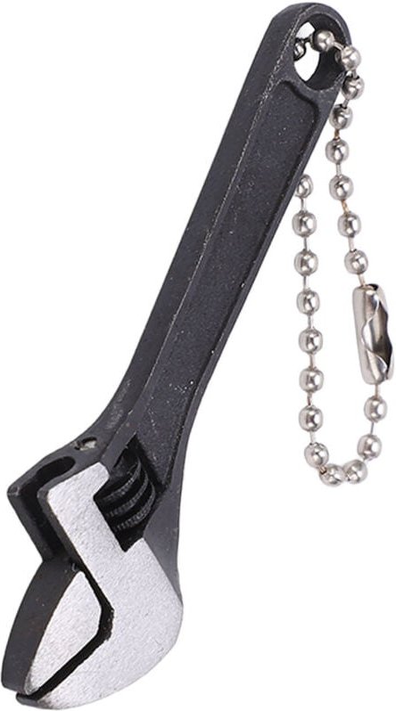 FOREHILL Professioneller, tragbarer, verstellbarer Schlüsselring aus verzinktem Stahl, Mini-Schraubenschlüssel mit hoher...