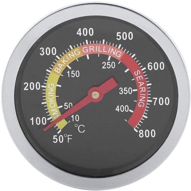 Grillthermometer aus Edelstahl 50–800 °C – Temperaturanzeige für Grillgerichte und Backwaren