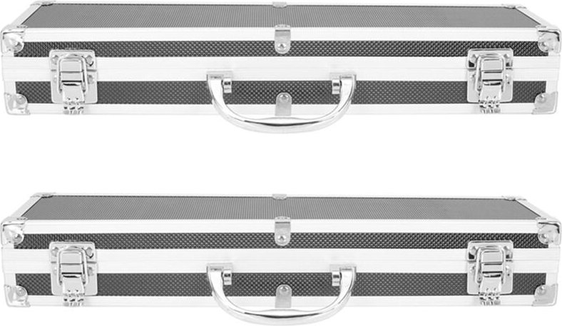 2X Werkzeugkasten Aus Aluminiumlegierung, ZubehöR, Aufbewahrungsbox, Praktischer Aluminiumkoffer