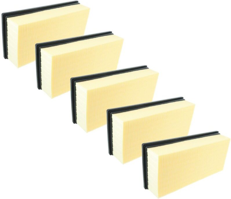 vhbw 5x Flachfaltenfilter M kompatibel mit Kärcher IVC 60/30 Tact² Lp, NT 55/2 Tact² Me I Industriestaubsauger Staubsaug...