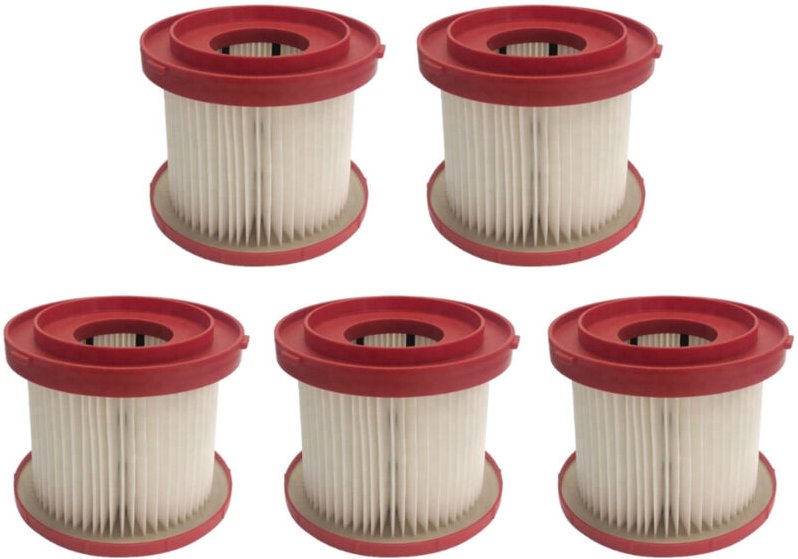 Trade-Shop HEPA-Filter / Filterpatrone / Lamellenfilter kompatibel mit Milwaukee M18 VC2-0, M18 VC-0, M28 VC-0, M18 0880...