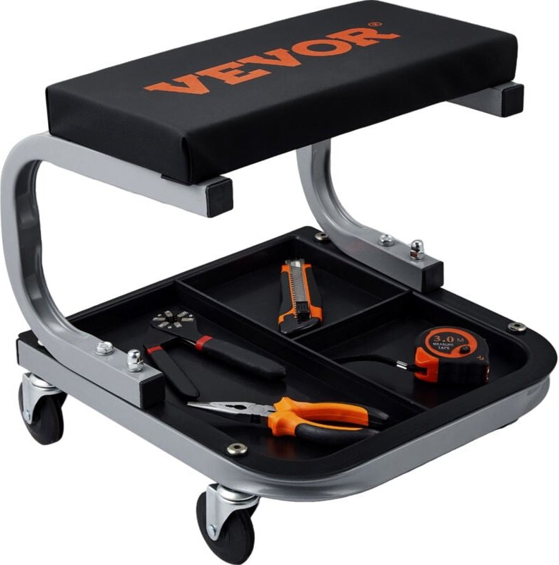 Kfz Werkstatt Rollbrett Werkstattliege, Montageliege Werkstatthocker 36 x 36 x 36 cm Montagerollbrett mit 36 x 18 x 4 cm...