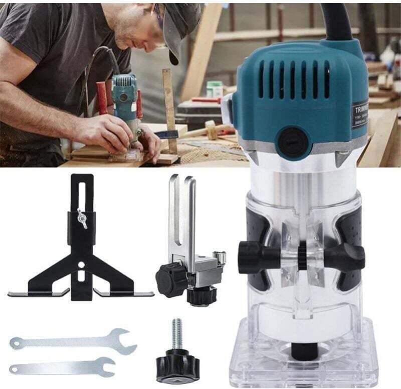 800-W-Elektro-Handrasenmäher, Holzlaminiergerät, Spindelfräse, Schreinerwerkzeug, Schneidwerkzeug, Nutenfräse, Gravierma...