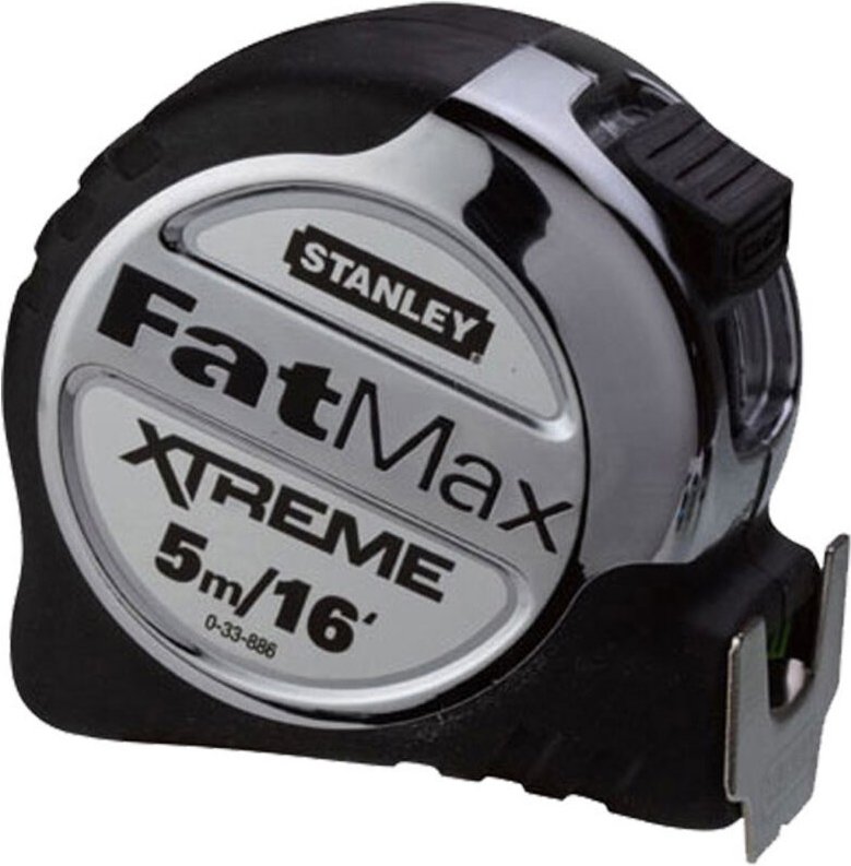 Stahlmaßband, verschleißfestes Maßband für Holzarbeiten, 5 m Maßband – XL-stoßfeste Tasche