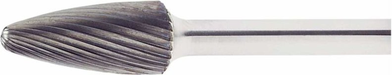 LUKAS HM-Frässtift Form F Rundbogen Kopf ø 12 mm Länge 25 mm Zahnung 4 Inox