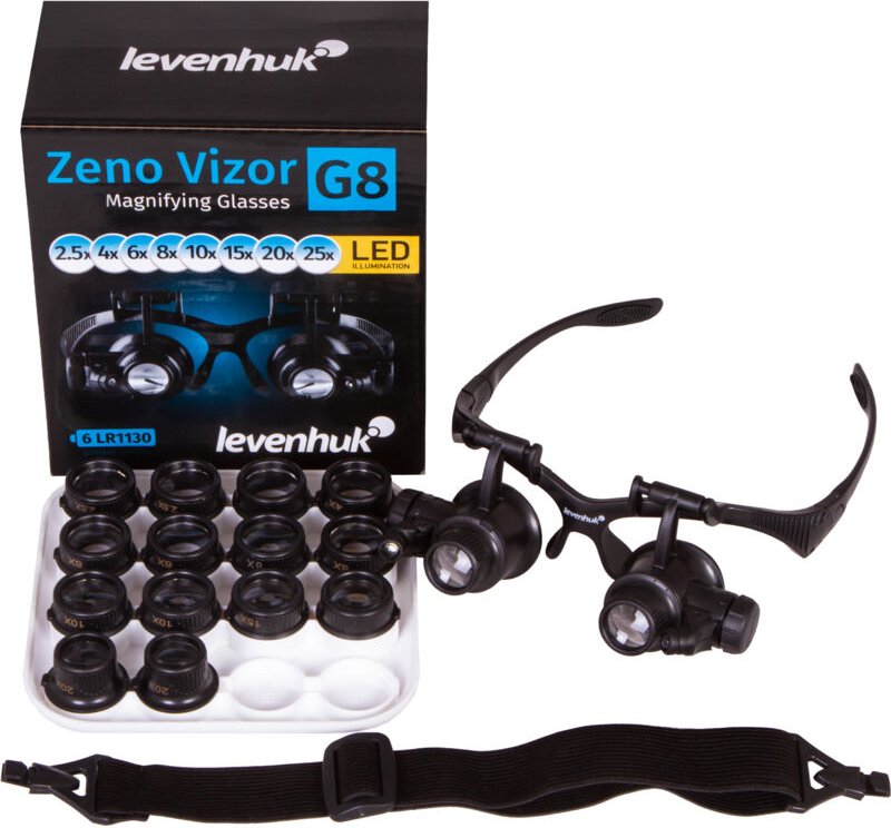 Lupenbrille Levenhuk Zeno Vizor G8