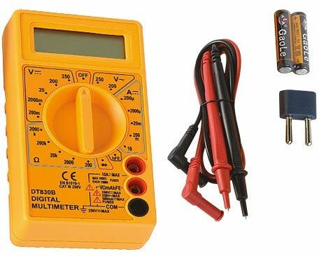 Avidsen - Vervollständigen Sie den Multimeter -Tester für digitale Taschen mit 2 Klemmen für die Messung